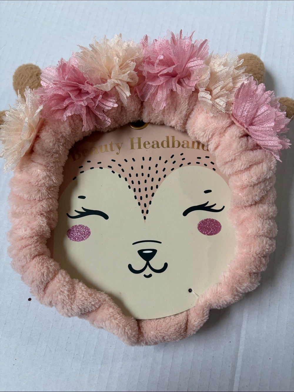 Microfiber beauty Flower Headband- Pink